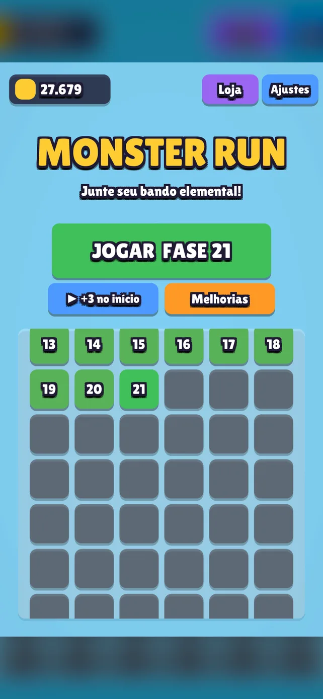 Monster Run: tela 1
